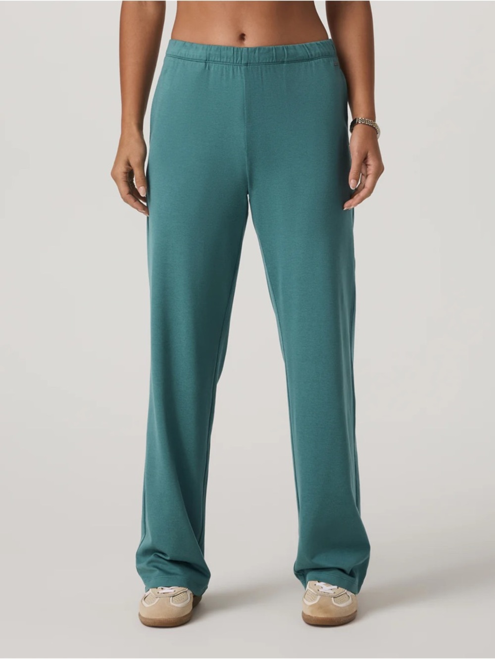 Vuori Halo Modern Straight Leg Pants Long in Bluegrass Heather Size Small